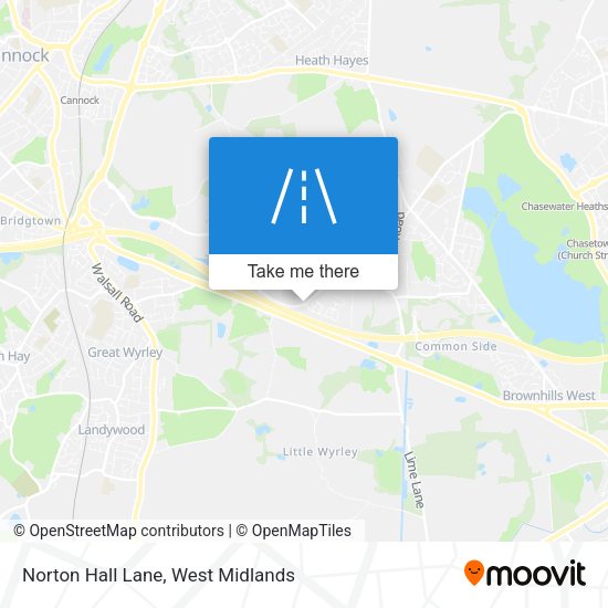 Norton Hall Lane map