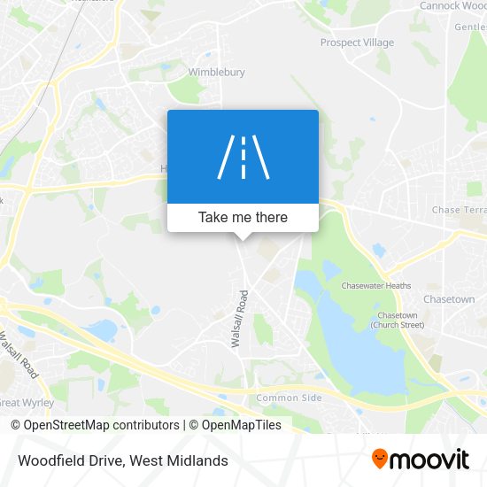 Woodfield Drive map