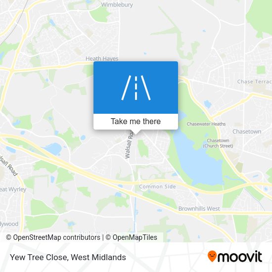 Yew Tree Close map