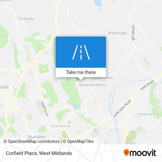 Corfield Place map