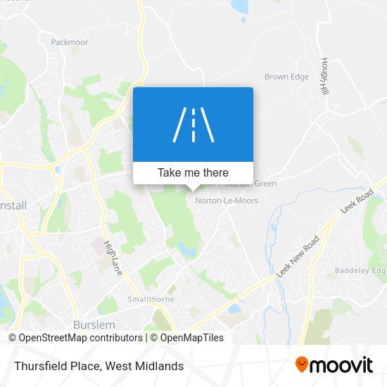 Thursfield Place map