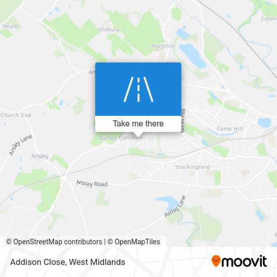 Addison Close map