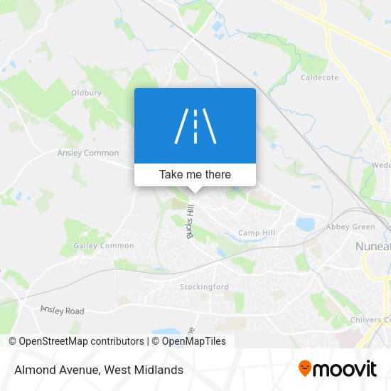 Almond Avenue map