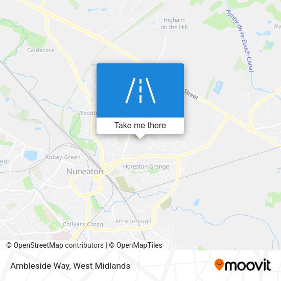 Ambleside Way map