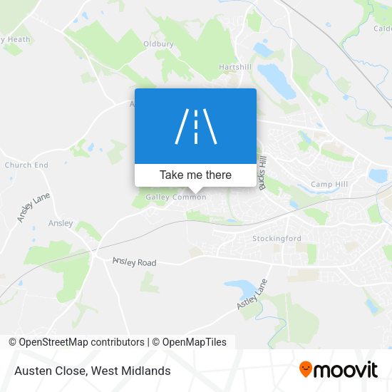 Austen Close map