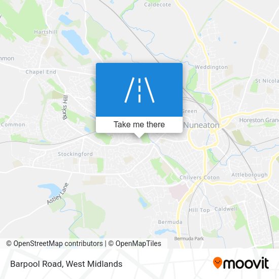 Barpool Road map