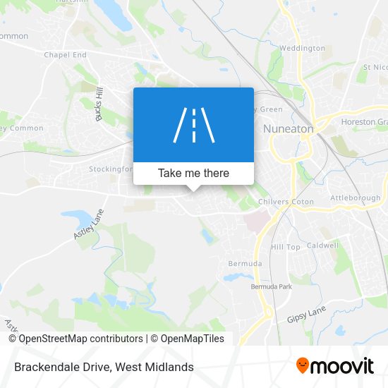 Brackendale Drive map
