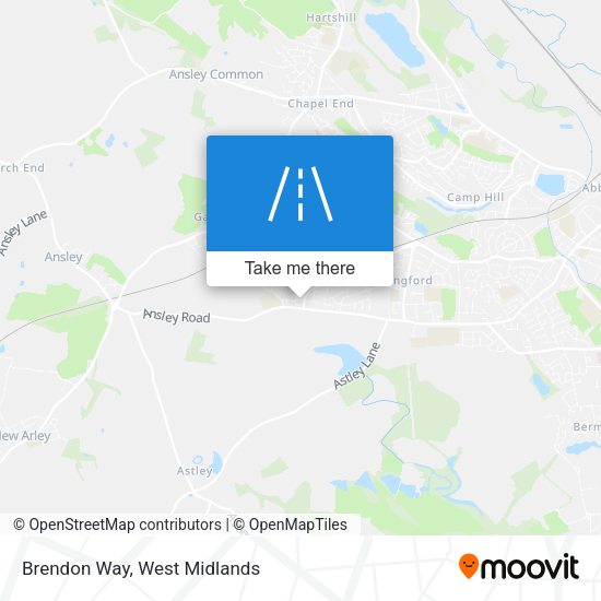 Brendon Way map