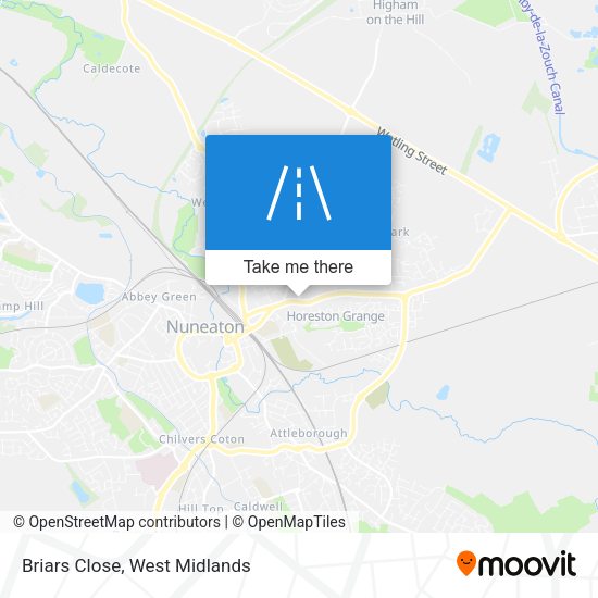 Briars Close map