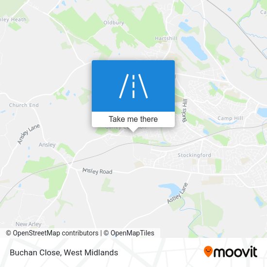 Buchan Close map