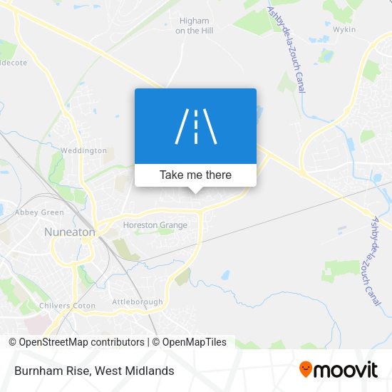 Burnham Rise map
