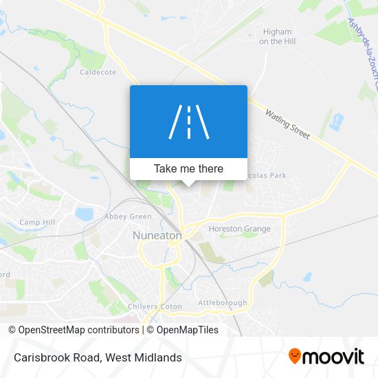 Carisbrook Road map