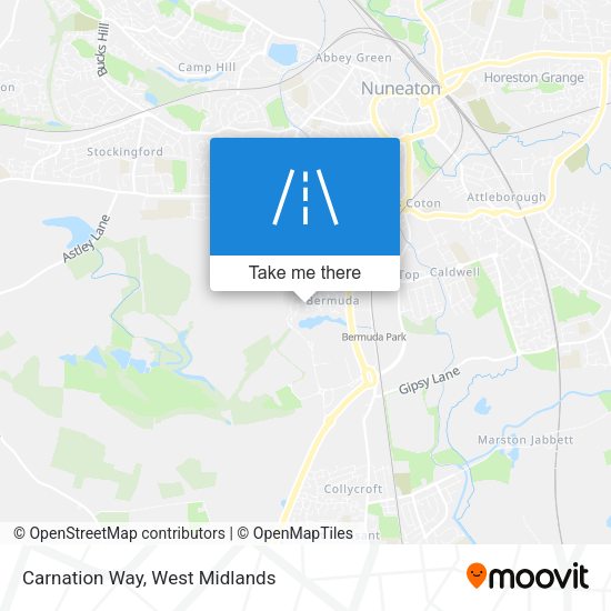 Carnation Way map