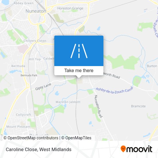 Caroline Close map