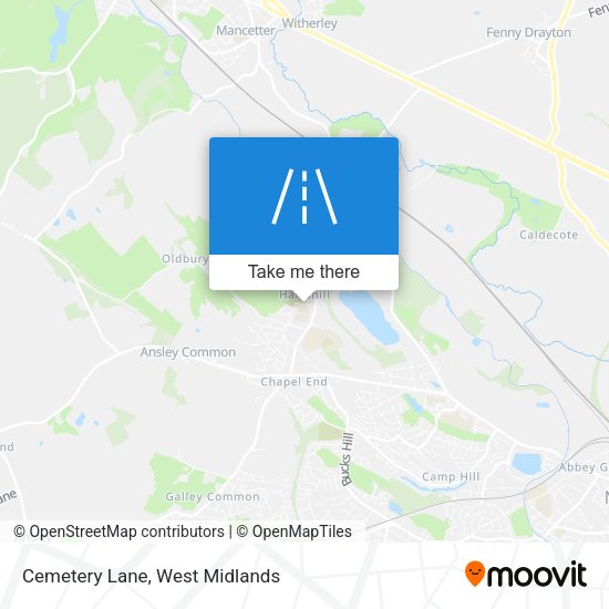 Cemetery Lane map