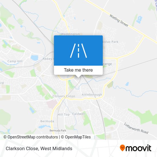 Clarkson Close map
