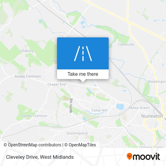 Cleveley Drive map