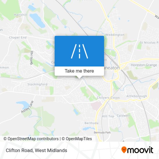 Clifton Road map