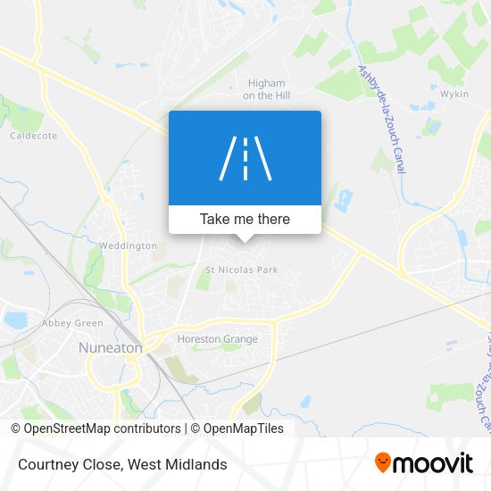 Courtney Close map