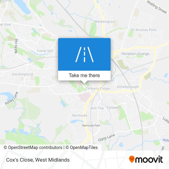 Cox's Close map