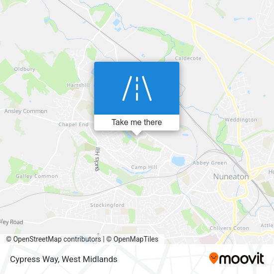 Cypress Way map
