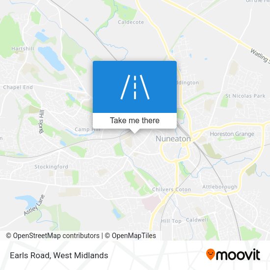 Earls Road map