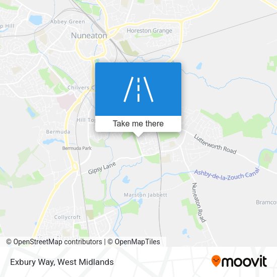 Exbury Way map