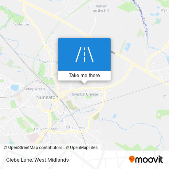 Glebe Lane map