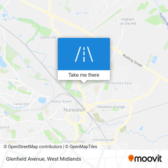 Glenfield Avenue map