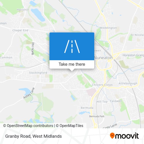 Granby Road map
