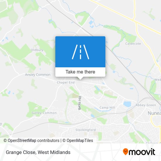 Grange Close map