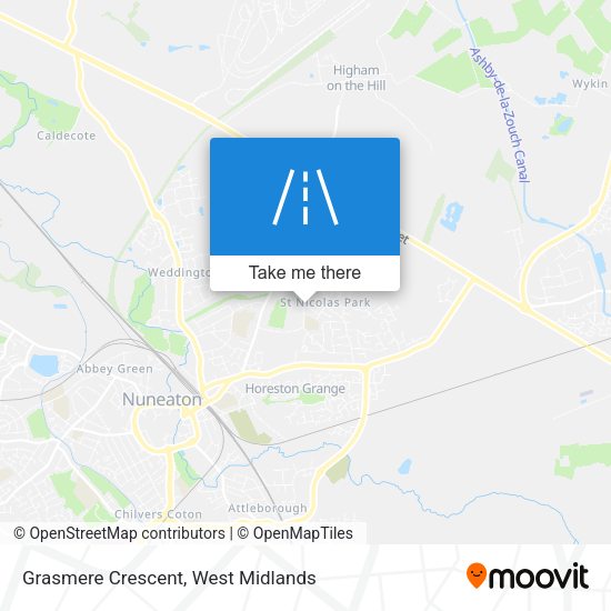 Grasmere Crescent map