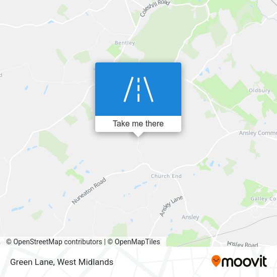 Green Lane map
