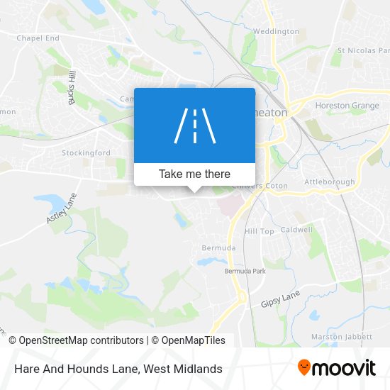 Hare And Hounds Lane map