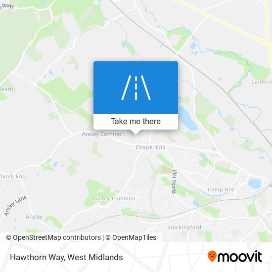 Hawthorn Way map