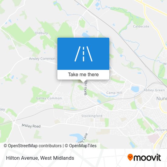 Hilton Avenue map