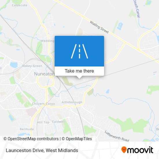 Launceston Drive map