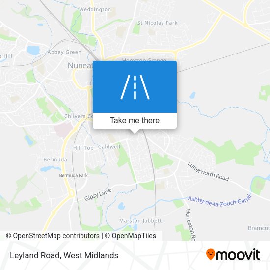 Leyland Road map