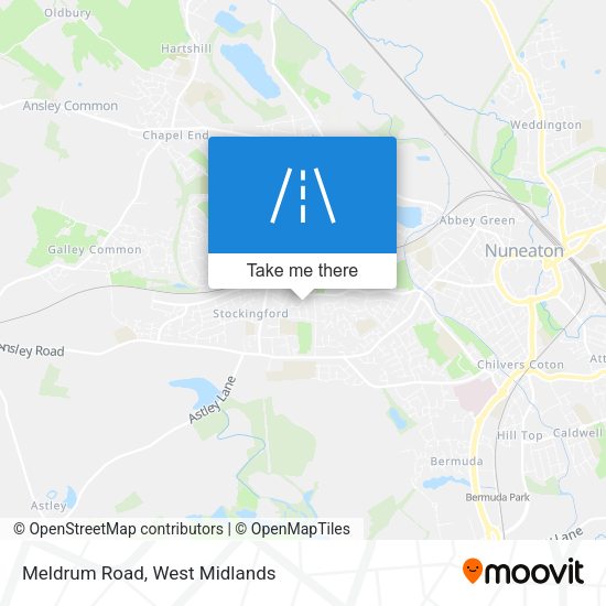 Meldrum Road map