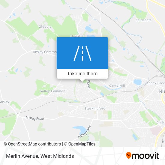 Merlin Avenue map