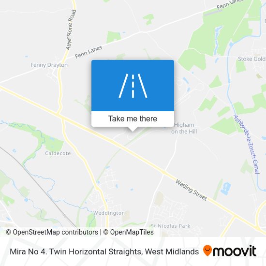 Mira No 4. Twin Horizontal Straights map