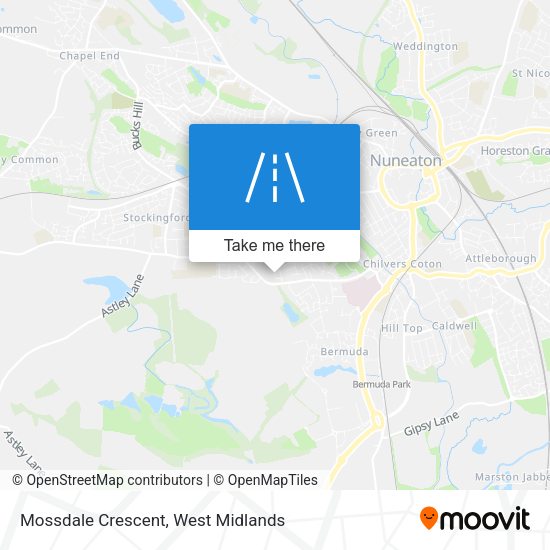 Mossdale Crescent map