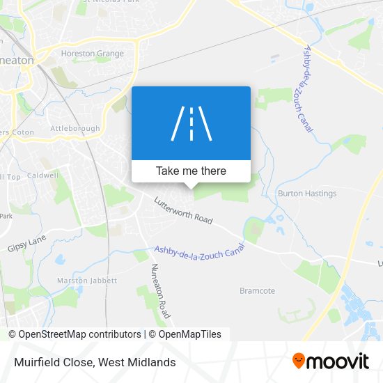 Muirfield Close map