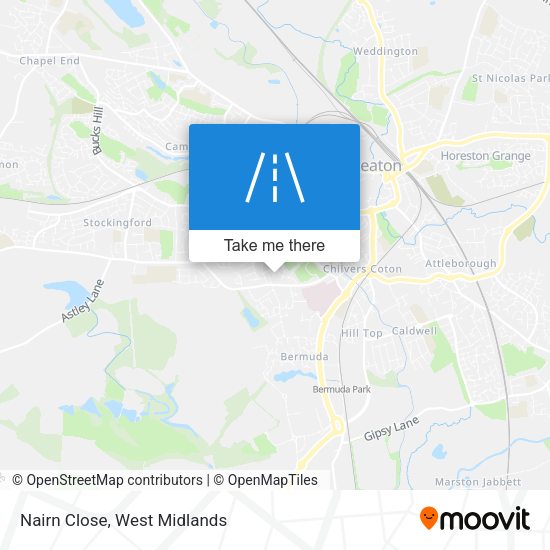 Nairn Close map