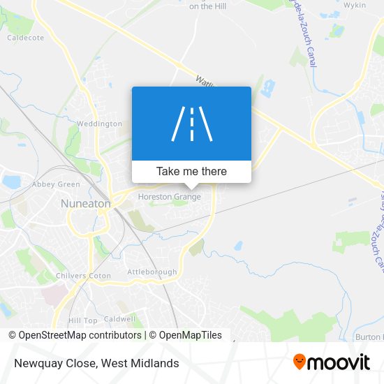 Newquay Close map