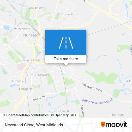 Newstead Close map