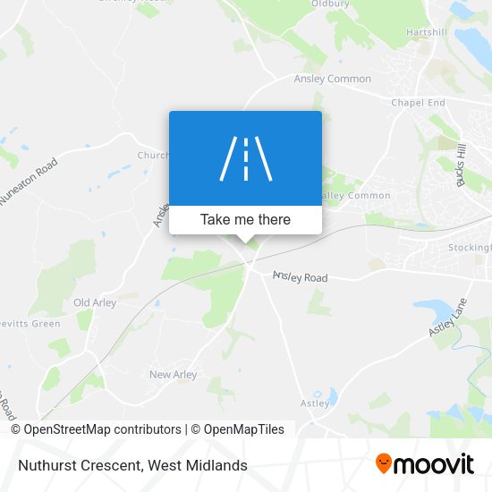 Nuthurst Crescent map