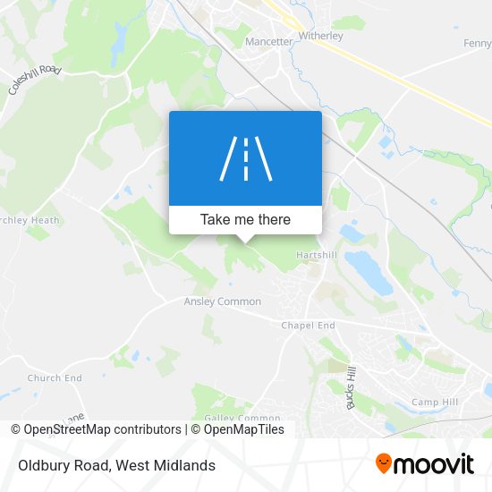 Oldbury Road map
