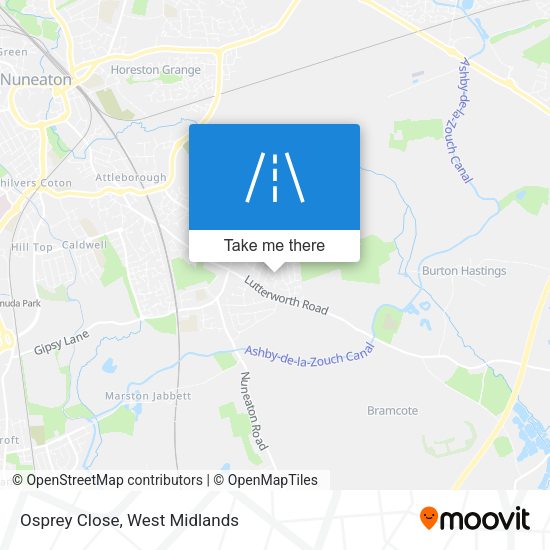 Osprey Close map