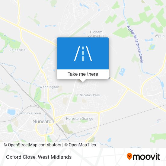 Oxford Close map